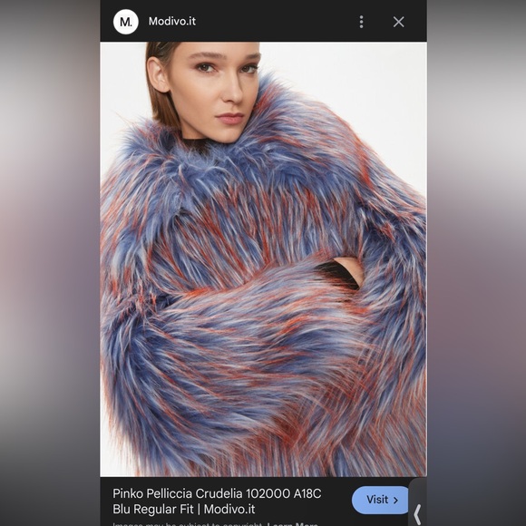 Pinko Multicolor Faux Fur Teddy Jacket - Picture 3 of 7